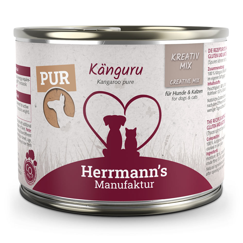 Herrmann's Manufaktur Kreativ-Mix Känguru Reinfleisch 200 g Herrmann's Manufaktur Kreativ-Mix Känguru Reinfleisch 200 g